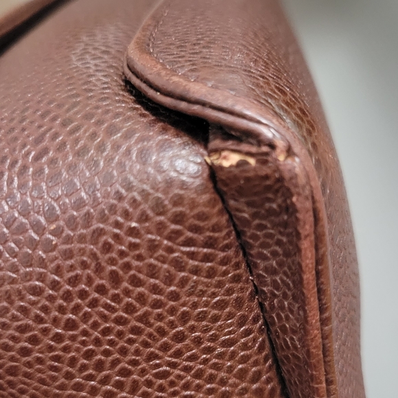 CHANEL 1990 Brown Caviar Leather/ Gold Hardware Briefcase - Picture 16 of 16